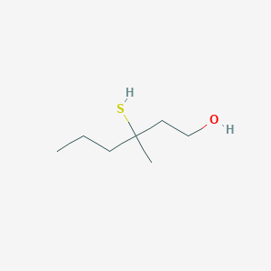 molecular formula C7H16OS B149205 3-Methyl-3-sulfanylhexan-1-ol CAS No. 307964-23-4