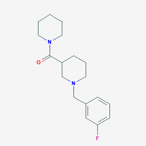 molecular formula C18H25FN2O B14920678 [1-(3-Fluorobenzyl)piperidin-3-yl](piperidin-1-yl)methanone 