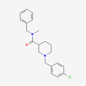 molecular formula C21H25ClN2O B14920767 N-benzyl-1-(4-chlorobenzyl)-N-methylpiperidine-3-carboxamide 