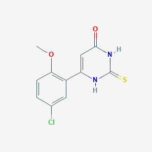 6-(5-chloro-2-methoxyphenyl)-2-thioxo-2,3-dihydropyrimidin-4(1H)-one
