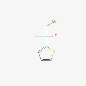 2-(1-Bromo-2-fluoropropan-2-yl)thiophene