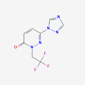 6-(1H-1,2,4-triazol-1-yl)-2-(2,2,2-trifluoroethyl)pyridazin-3(2H)-one