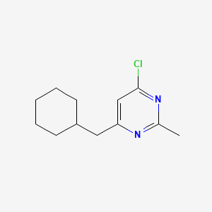 4-Chloro-6-(cyclohexylmethyl)-2-methylpyrimidine