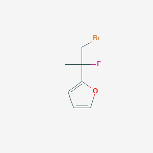 2-(1-Bromo-2-fluoropropan-2-yl)furan