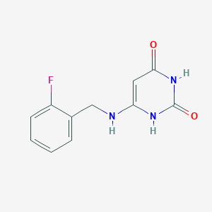 6-((2-fluorobenzyl)amino)pyrimidine-2,4(1H,3H)-dione