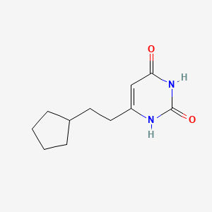 6-(2-cyclopentylethyl)pyrimidine-2,4(1H,3H)-dione