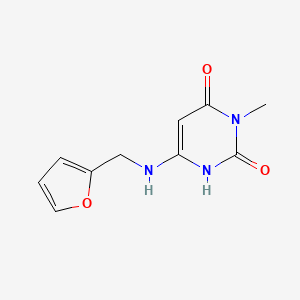 6-((furan-2-ylmethyl)amino)-3-methylpyrimidine-2,4(1H,3H)-dione