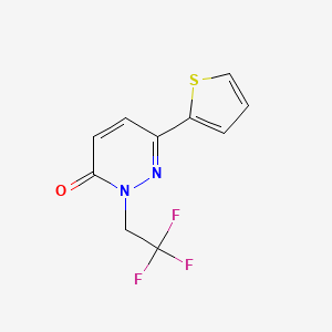 6-(thiophen-2-yl)-2-(2,2,2-trifluoroethyl)pyridazin-3(2H)-one