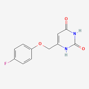 6-((4-fluorophenoxy)methyl)pyrimidine-2,4(1H,3H)-dione