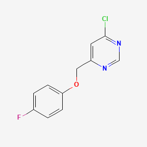 4-Chloro-6-((4-fluorophenoxy)methyl)pyrimidine