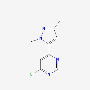 4-chloro-6-(1,3-dimethyl-1H-pyrazol-5-yl)pyrimidine