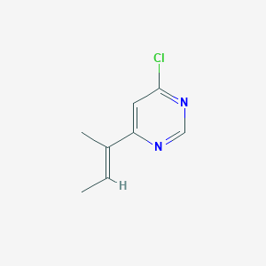 (E)-4-(but-2-en-2-yl)-6-chloropyrimidine