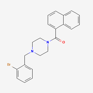 molecular formula C22H21BrN2O B14921081 [4-(2-Bromobenzyl)piperazin-1-yl](naphthalen-1-yl)methanone 