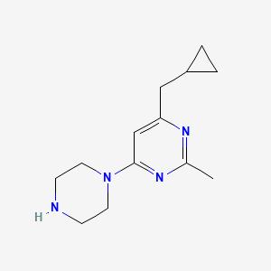 4-(Cyclopropylmethyl)-2-methyl-6-(piperazin-1-yl)pyrimidine
