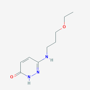 molecular formula C9H15N3O2 B1492119 6-((3-Ethoxypropyl)amino)pyridazin-3-ol CAS No. 1870984-32-9