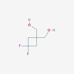 molecular formula C6H10F2O2 B1492122 [3,3-difluoro-1-(hydroxymethyl)cyclobutyl]methanol CAS No. 1934699-78-1