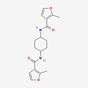 molecular formula C18H22N2O4 B14921225 N,N'-cyclohexane-1,4-diylbis(2-methylfuran-3-carboxamide) 
