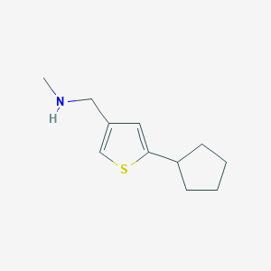 1-(5-cyclopentylthiophen-3-yl)-N-methylmethanamine