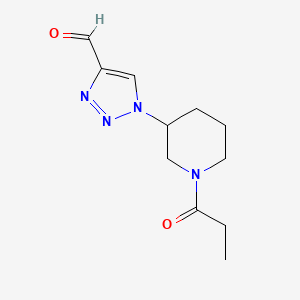 1-(1-propionylpiperidin-3-yl)-1H-1,2,3-triazole-4-carbaldehyde