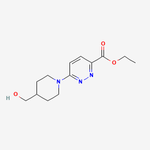 Ethyl 6-(4-(hydroxymethyl)piperidin-1-yl)pyridazine-3-carboxylate