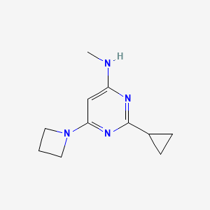 6-(azetidin-1-yl)-2-cyclopropyl-N-methylpyrimidin-4-amine