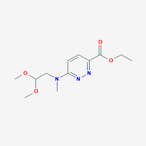 Ethyl 6-((2,2-dimethoxyethyl)(methyl)amino)pyridazine-3-carboxylate