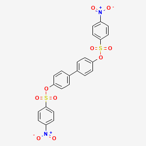 molecular formula C24H16N2O10S2 B14921442 Biphenyl-4,4'-diyl bis(4-nitrobenzenesulfonate) 