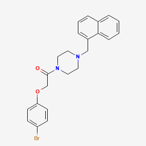 molecular formula C23H23BrN2O2 B14921476 2-(4-Bromophenoxy)-1-[4-(naphthalen-1-ylmethyl)piperazin-1-yl]ethanone 