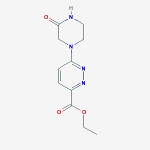 Ethyl 6-(3-oxopiperazin-1-yl)pyridazine-3-carboxylate