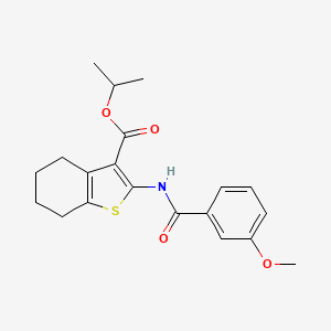 molecular formula C20H23NO4S B14921487 Propan-2-yl 2-{[(3-methoxyphenyl)carbonyl]amino}-4,5,6,7-tetrahydro-1-benzothiophene-3-carboxylate 