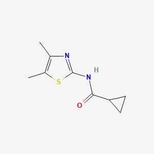 molecular formula C9H12N2OS B14921520 N-(4,5-dimethyl-1,3-thiazol-2-yl)cyclopropanecarboxamide 