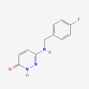 molecular formula C11H10FN3O B1492157 6-((4-Fluorobenzyl)amino)pyridazin-3-ol CAS No. 1869931-07-6
