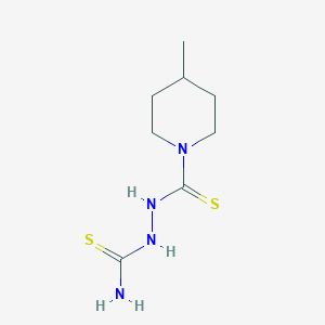 molecular formula C8H16N4S2 B14921641 2-[(4-Methylpiperidin-1-yl)carbonothioyl]hydrazinecarbothioamide 