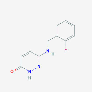 molecular formula C11H10FN3O B1492169 6-((2-Fluorobenzyl)amino)pyridazin-3-ol CAS No. 1875461-75-8