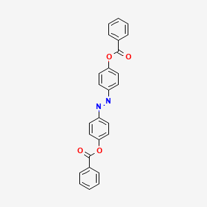 molecular formula C26H18N2O4 B14921696 4-{2-[4-(Benzoyloxy)phenyl]diazenyl}phenyl benzoate 