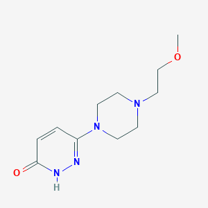 molecular formula C11H18N4O2 B1492172 6-(4-(2-Methoxyethyl)piperazin-1-yl)pyridazin-3-ol CAS No. 2097969-66-7