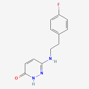 molecular formula C12H12FN3O B1492176 6-((4-Fluorophenethyl)amino)pyridazin-3-ol CAS No. 2098118-29-5