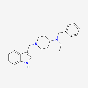 molecular formula C23H29N3 B14921781 N-benzyl-N-ethyl-1-(1H-indol-3-ylmethyl)piperidin-4-amine 