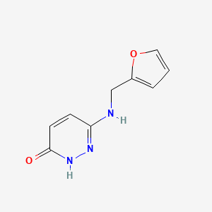 molecular formula C9H9N3O2 B1492179 6-((呋喃-2-基甲基)氨基)吡哒嗪-3-醇 CAS No. 1869986-84-4