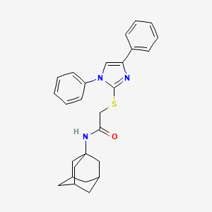 molecular formula C27H29N3OS B14921804 N-1-adamantyl-2-[(1,4-diphenyl-1H-imidazol-2-yl)thio]acetamide 