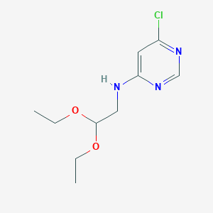 molecular formula C10H16ClN3O2 B1492181 6-chloro-N-(2,2-diethoxyethyl)pyrimidin-4-amine CAS No. 55662-69-6