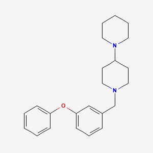 molecular formula C23H30N2O B14921814 1'-(3-Phenoxybenzyl)-1,4'-bipiperidine 