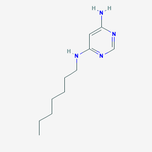 molecular formula C11H20N4 B1492183 N4-heptylpyrimidine-4,6-diamine CAS No. 99991-89-6