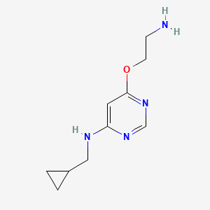 molecular formula C10H16N4O B1492186 6-(2-氨基乙氧基)-N-(环丙基甲基)嘧啶-4-胺 CAS No. 2098141-41-2