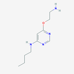 molecular formula C10H18N4O B1492187 6-(2-aminoethoxy)-N-butylpyrimidin-4-amine CAS No. 2098056-87-0