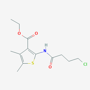 molecular formula C13H18ClNO3S B14921900 Ethyl 2-[(4-chlorobutanoyl)amino]-4,5-dimethylthiophene-3-carboxylate 