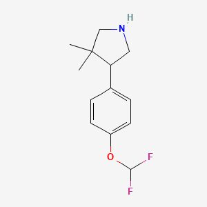 4-(4-(Difluoromethoxy)phenyl)-3,3-dimethylpyrrolidine