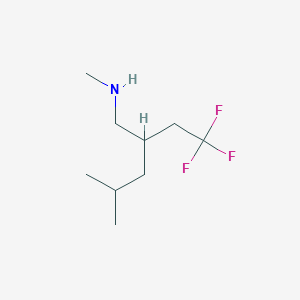 N,4-dimethyl-2-(2,2,2-trifluoroethyl)pentan-1-amine