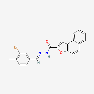 molecular formula C21H15BrN2O2 B14921960 N'-[(E)-(3-bromo-4-methylphenyl)methylidene]naphtho[2,1-b]furan-2-carbohydrazide 