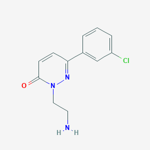 2-(2-Aminoethyl)-6-(3-chlorophenyl)-2,3-dihydropyridazin-3-one